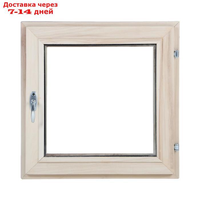 Окно, 50×50см, однокамерный стеклопакет, из липы - фото 1 - id-p227114492