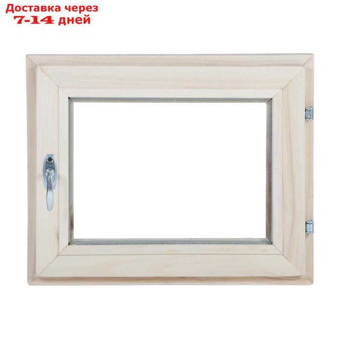 Окно, 40×50см, однокамерный стеклопакет, из липы