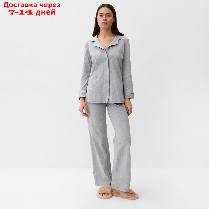 Пижама женская (рубашка и брюки) KAFTAN "Fresh" р. 40-42 - фото 1 - id-p227119102