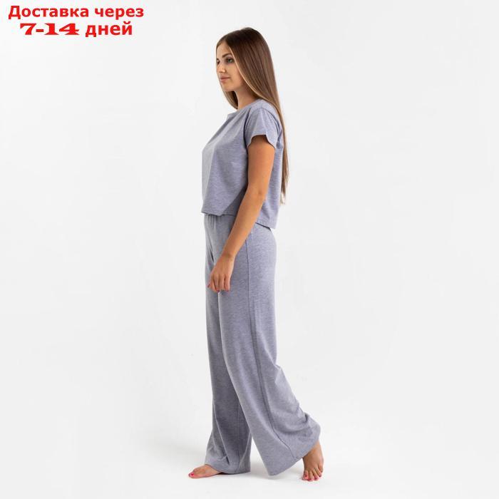Комплект женский (футболка и брюки) KAFTAN "Basic" р. 40-42, серый - фото 3 - id-p227119106