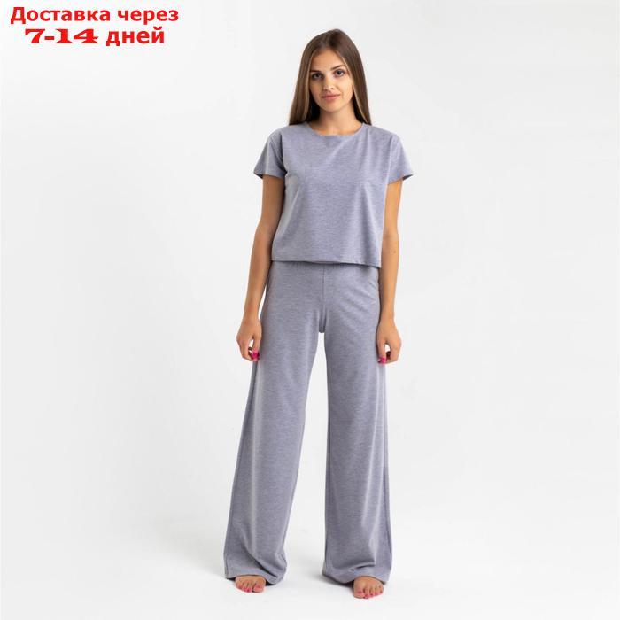 Комплект женский (футболка и брюки) KAFTAN "Basic" р. 40-42, серый - фото 4 - id-p227119106
