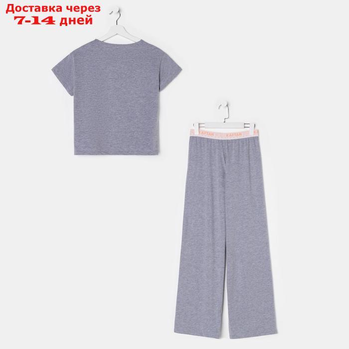 Комплект женский (футболка и брюки) KAFTAN "Basic" р. 40-42, серый - фото 9 - id-p227119106