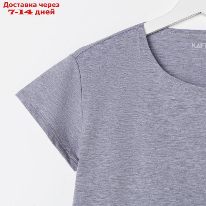 Комплект женский (футболка и брюки) KAFTAN "Basic" р. 40-42, серый - фото 10 - id-p227119106