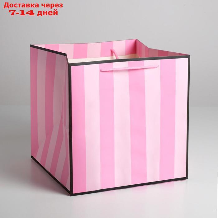 Пакет квадратный Present, 30 × 30 × 30 см - фото 3 - id-p227103417