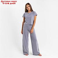 Комплект женский (футболка и брюки) KAFTAN "Basic" р. 44-46, серый