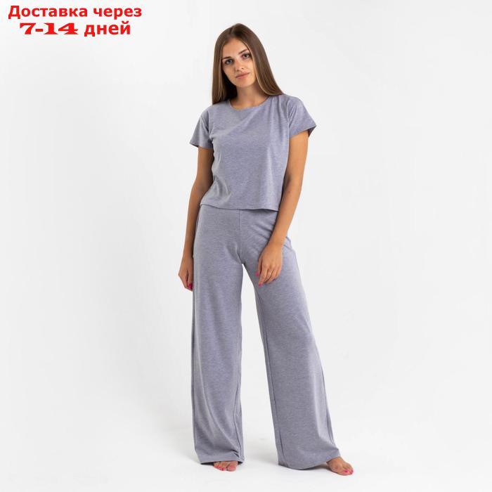 Комплект женский (футболка и брюки) KAFTAN "Basic" р. 44-46, серый - фото 1 - id-p227119107