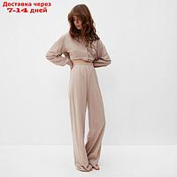 Пижама женская (сорочка, брюки) MINAKU: Home collection цвет бежевый, р-р 50