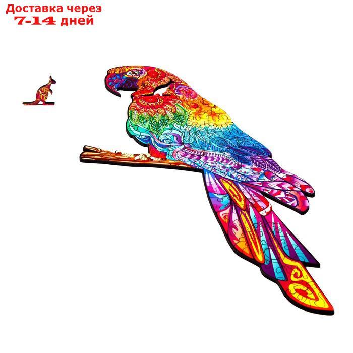 Пазл фигурный "Попугай Ара", размер S - фото 2 - id-p227123917