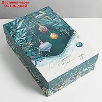 Коробка складная "Новогоднее волшебство", 30 × 20 × 9 см