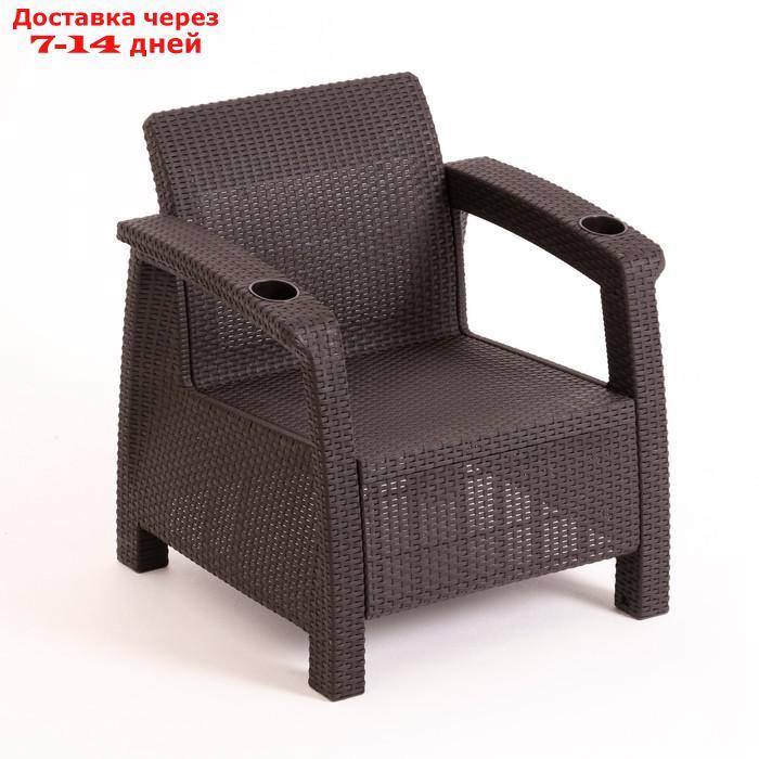 Набор мебели два кресла + стол, шоколад - фото 4 - id-p227115640