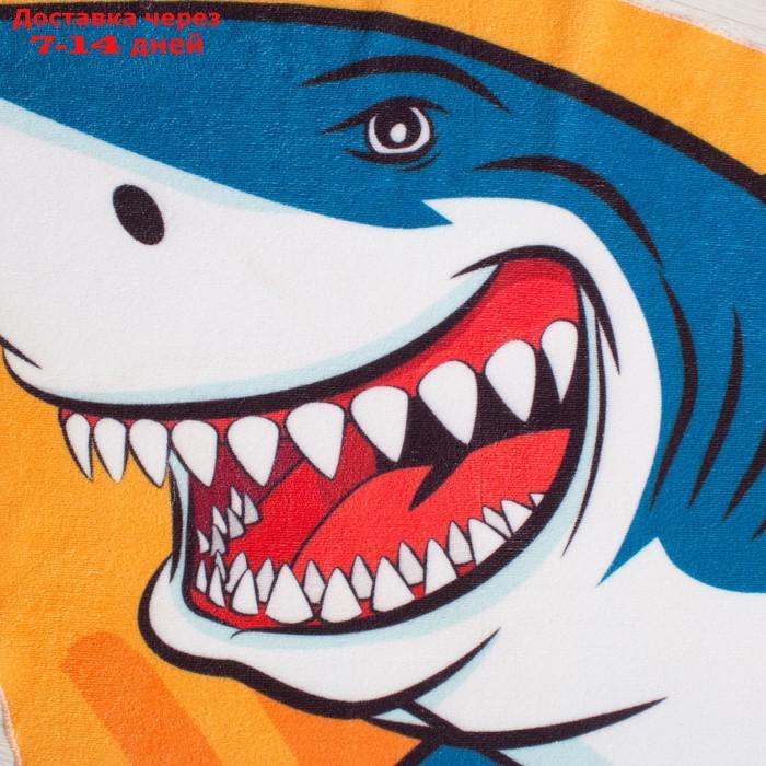 Полотенце пляжное "Акула", 130 × 150 см, 100 % п/э - фото 2 - id-p227004276