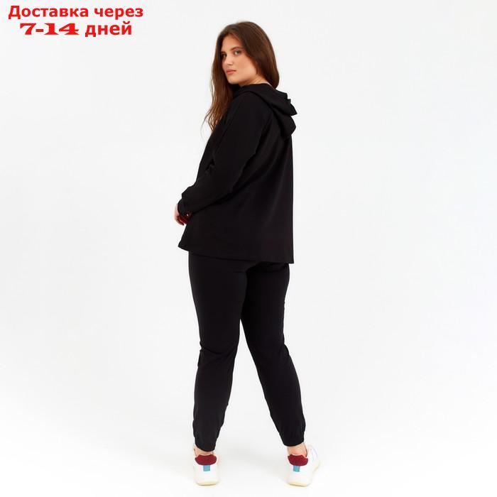 Комплект женский (толстовка, брюки) MINAKU: Home comfort цвет чёрный, р-р 54 - фото 4 - id-p227119115