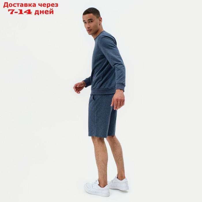 Свитшот мужской MINAKU: Casual collection MAN цвет индиго меланж, размер 54 - фото 3 - id-p227119119