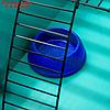Клетка для грызунов "Пижон" №4, с этажом, укомплектованная, 37 х 26 х 18 см, голубая, фото 10