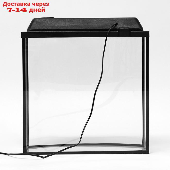 Аквариум телевизор с крышкой, 40 литров, 46х20х44 см, черный - фото 3 - id-p227098041