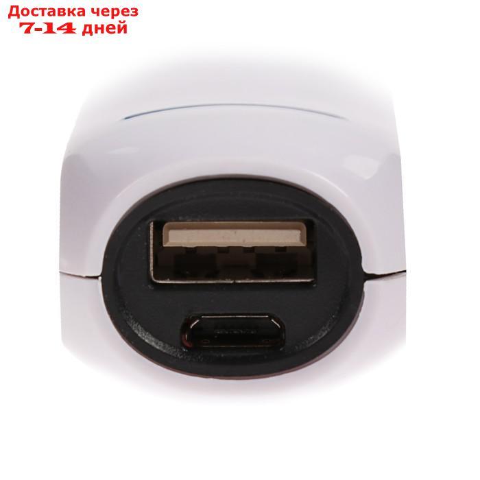 Внешний аккумулятор LuazON PB-07, 2200 мАч, USB, 1 А, провод в комплекте, МИКС - фото 3 - id-p227105016