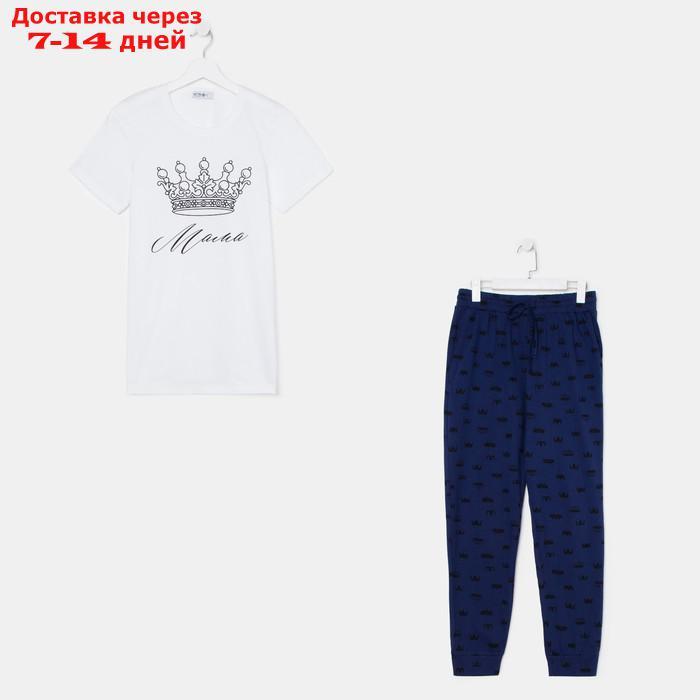 Пижама женская (футболка и брюки) KAFTAN "Crown" р. 44-46 - фото 2 - id-p227119127