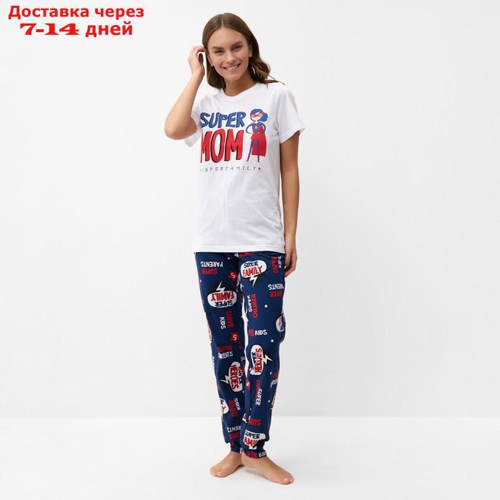 Пижама женская (футболка и брюки) KAFTAN "Super" р. 40-42 - фото 1 - id-p227119128