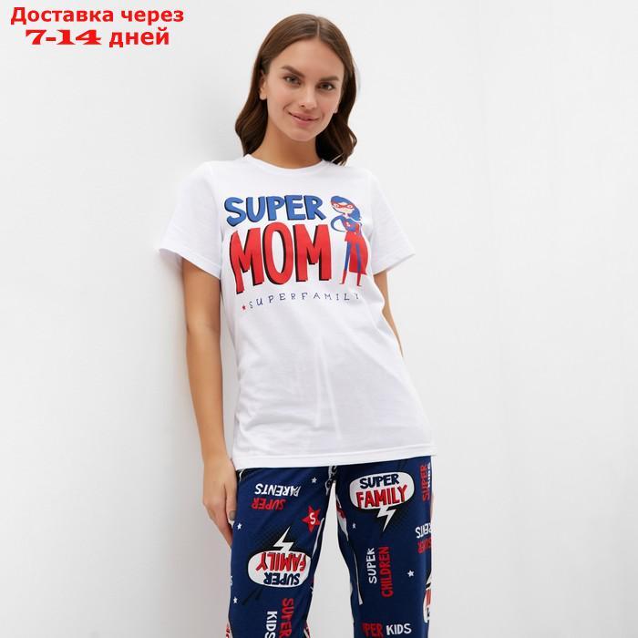 Пижама женская (футболка и брюки) KAFTAN "Super" р. 40-42 - фото 3 - id-p227119128