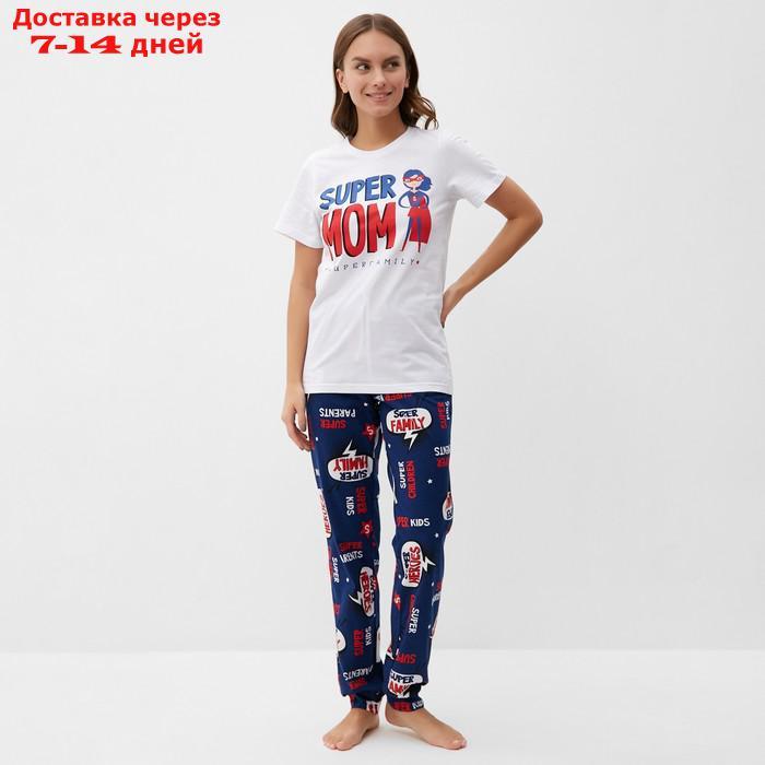 Пижама женская (футболка и брюки) KAFTAN "Super" р. 40-42 - фото 4 - id-p227119128