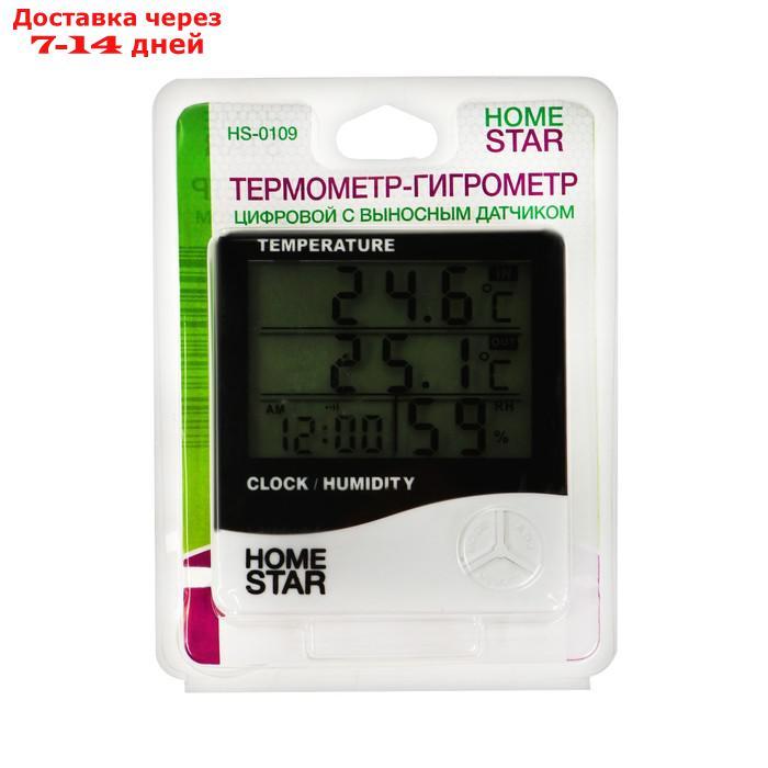 Термометр-гигрометр HOMESTAR HS-0109, комнатный, измерение влажности, белый - фото 5 - id-p227120431