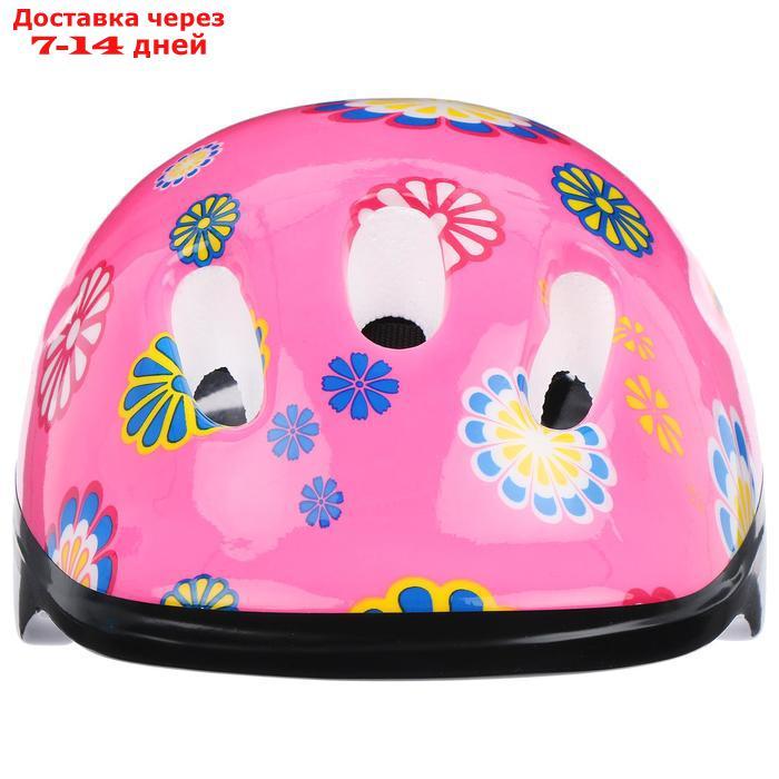 Шлем защитный OT-SH6 детский, размер S (52-54 см), цвет розовый - фото 3 - id-p226943232