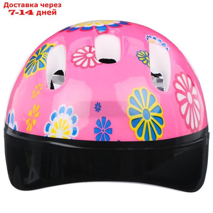 Шлем защитный OT-SH6 детский, размер S (52-54 см), цвет розовый - фото 4 - id-p226943232