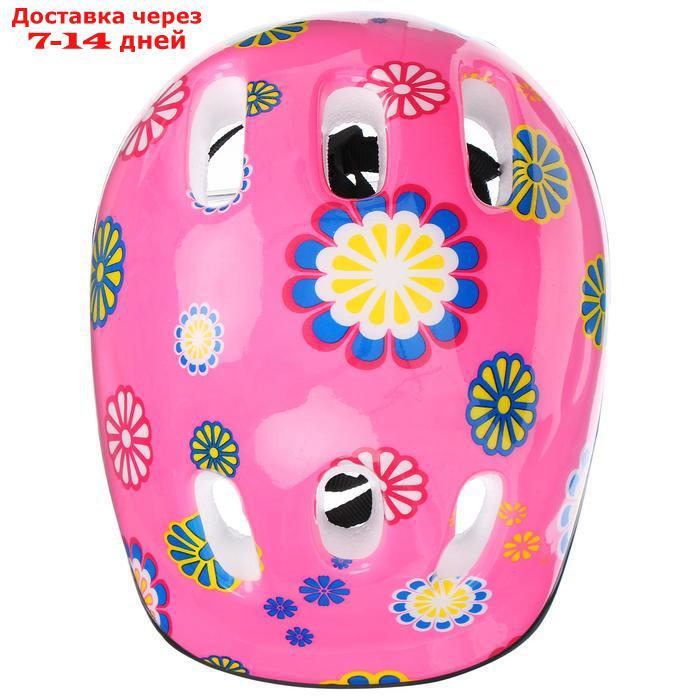 Шлем защитный OT-SH6 детский, размер S (52-54 см), цвет розовый - фото 6 - id-p226943232