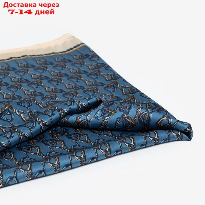 Платок женский MINAKU р-р 70*70 см, цвет синий - фото 2 - id-p227121667