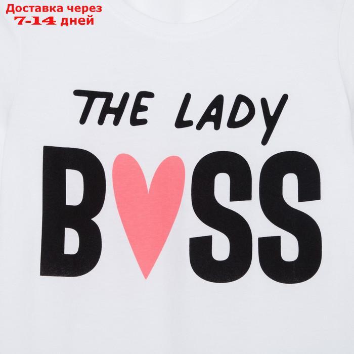 Пижама женская (футболка и брюки) KAFTAN "Boss" р. 48-50 - фото 3 - id-p227119136