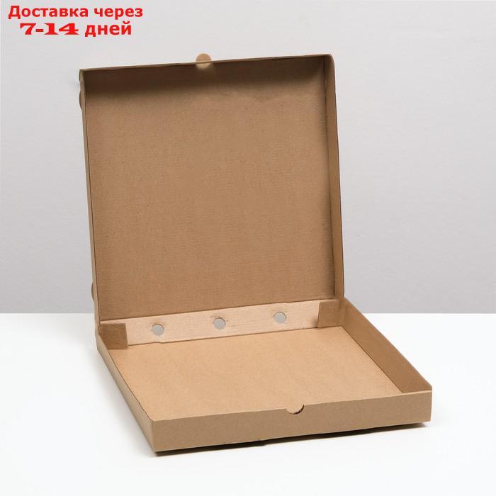 Упаковка для пиццы, бурая, 31 х 31 х 3,5 см, набор 10 шт - фото 3 - id-p227122827