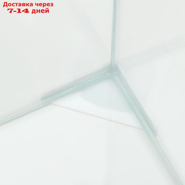 Аквариум Куб белый уголок, покровное стекло, 19 литров, 25 x 25 x 30 см - фото 6 - id-p227101573