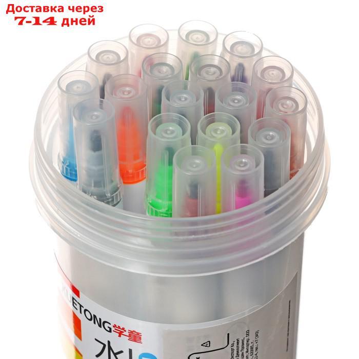 Набор маркеров для скетчинга двусторонние 18 штук/18 цветов - фото 2 - id-p226980570