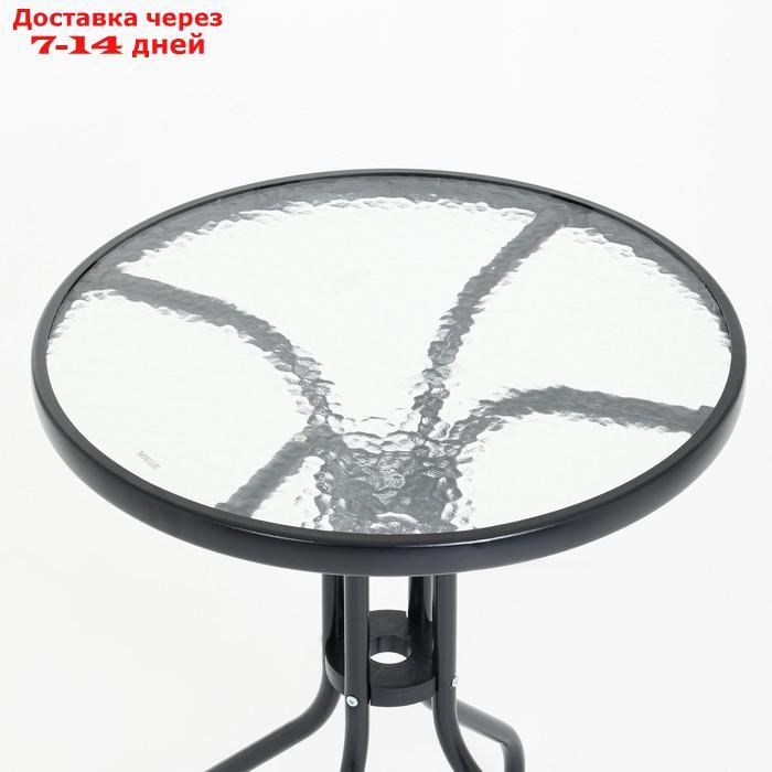 Набор садовой мебели стол+2 стула черный - фото 3 - id-p227112854