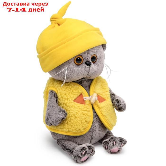 Мягкая игрушка "Басик Baby в шапочке и меховом жилете", 20 см - фото 2 - id-p227125943