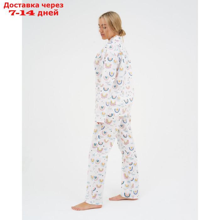 Пижама (рубашка, брюки) женская KAFTAN "Радуга" р. 40-42 - фото 3 - id-p227119140