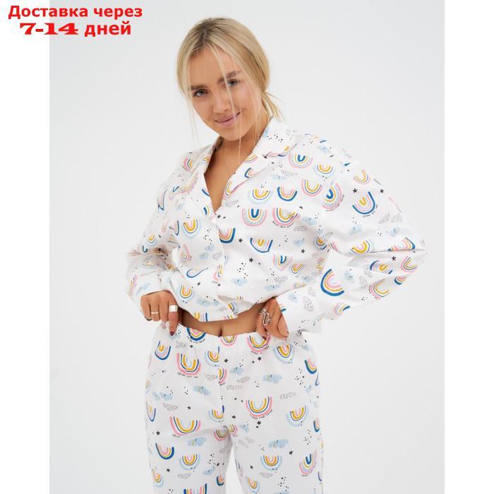 Пижама (рубашка, брюки) женская KAFTAN "Радуга" р. 40-42 - фото 4 - id-p227119140