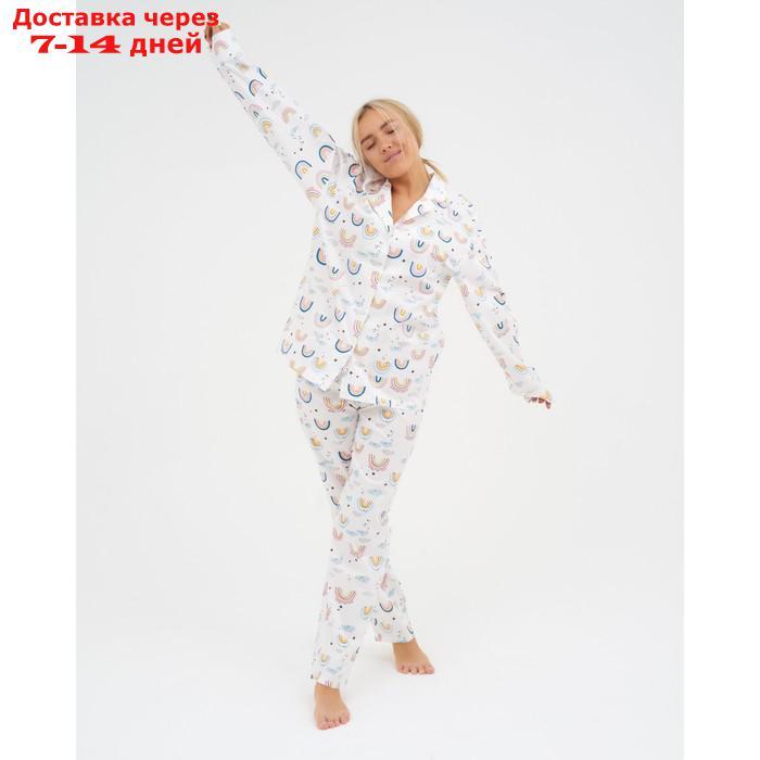 Пижама (рубашка, брюки) женская KAFTAN "Радуга" р. 40-42 - фото 5 - id-p227119140