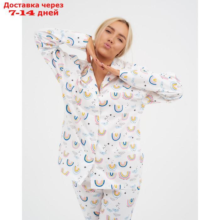 Пижама (рубашка, брюки) женская KAFTAN "Радуга" р. 40-42 - фото 6 - id-p227119140