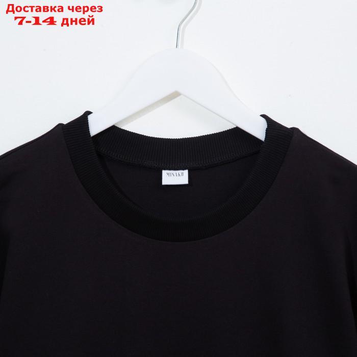Свитшот мужской MINAKU: Casual collection MAN цвет чёрный, размер 56 - фото 6 - id-p227119143