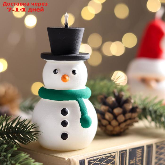Набор декоративных свечей в коробке "Санта и Снеговик", 2 штуки, 13,5х12х6,3 см - фото 4 - id-p227099820