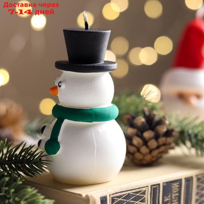Набор декоративных свечей в коробке "Санта и Снеговик", 2 штуки, 13,5х12х6,3 см - фото 5 - id-p227099820