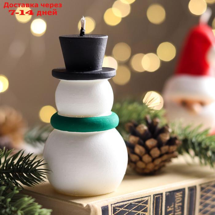 Набор декоративных свечей в коробке "Санта и Снеговик", 2 штуки, 13,5х12х6,3 см - фото 6 - id-p227099820