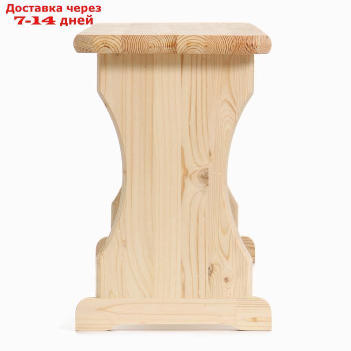 Лавка деревянная ХВОЯ 130х30 см - фото 4 - id-p227121691