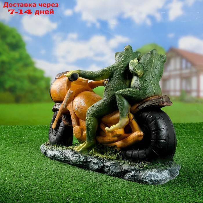 Садовая фигура "Лягушки на мотоцикле" 38*35*12см - фото 3 - id-p227094868