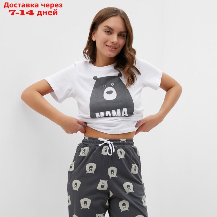Пижама женская (футболка и брюки) KAFTAN "Bear" р. 40-42 - фото 3 - id-p227119147