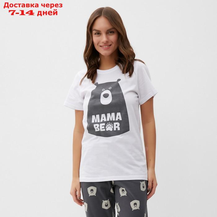 Пижама женская (футболка и брюки) KAFTAN "Bear" р. 40-42 - фото 4 - id-p227119147