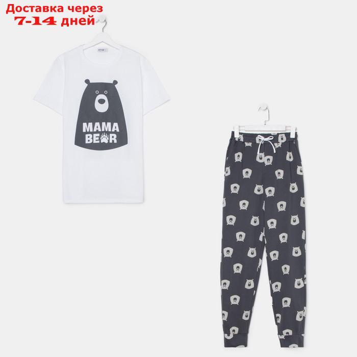 Пижама женская (футболка и брюки) KAFTAN "Bear" р. 40-42 - фото 7 - id-p227119147