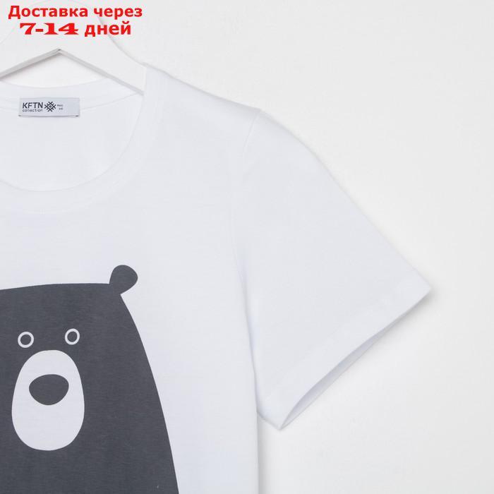 Пижама женская (футболка и брюки) KAFTAN "Bear" р. 40-42 - фото 8 - id-p227119147