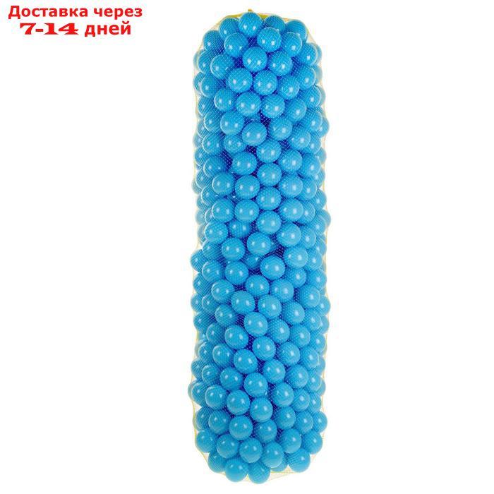 Шарики для сухого бассейна с рисунком, диаметр шара 7,5 см, набор 500 штук, цвет голубой - фото 4 - id-p226943260
